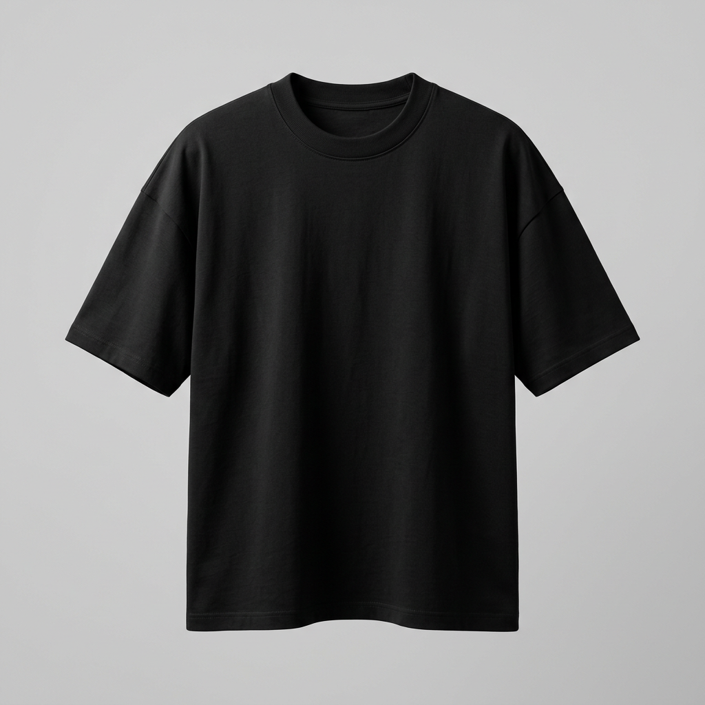 Oversized black T-shirt product photo