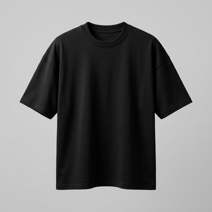 Oversized black T-shirt product photo