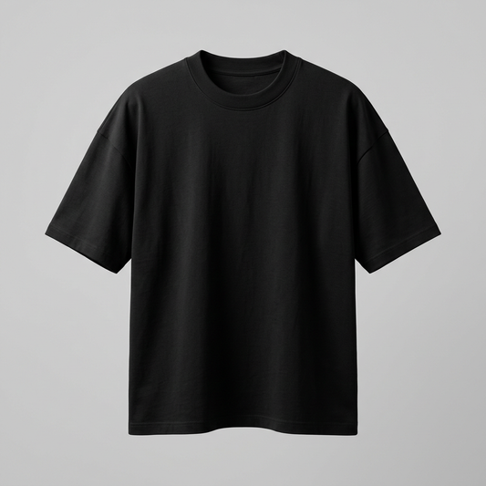 Oversized black T-shirt product photo
